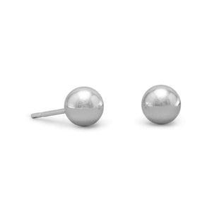 Silver Ball Stud Earring - SoMag2