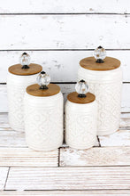 Load image into Gallery viewer, Ceramic Coffee Tea Sugar Flour Canister Set