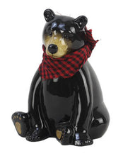 Load image into Gallery viewer, Black Bear Ceramic Coin Bank - The Southern Magnolia Too