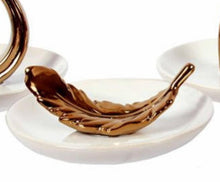 Load image into Gallery viewer, Gold Ceramic Trinket Jewelry Dish - SoMag2