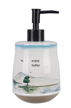 Ceramic Waters Edge Soap or Lotion Dispenser - SoMag2