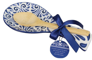 Blue Talavera Ceramic Spoon Rest