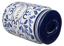 Load image into Gallery viewer, Ceramic Blue and White Talavera Coffee Tea Sugar Flour Canister Set - The Southern Magnolia Too
