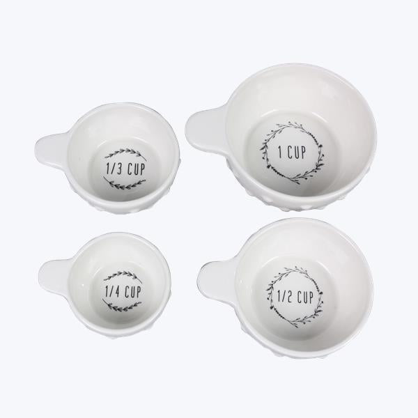 Ceramic Cottage Dot Measuring Spoon Set