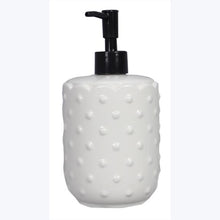 Load image into Gallery viewer, Cottage Dot Hobnail Soap Lotion Dispenser