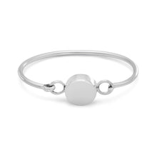 Load image into Gallery viewer, Round Personalized Sterling Silver Bangle Bracelet - SoMag2
