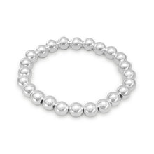 Load image into Gallery viewer, Sterling Silver Bead Stretch Bracelet - SoMag2