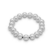 Load image into Gallery viewer, Sterling Silver Bead Stretch Bracelet - SoMag2