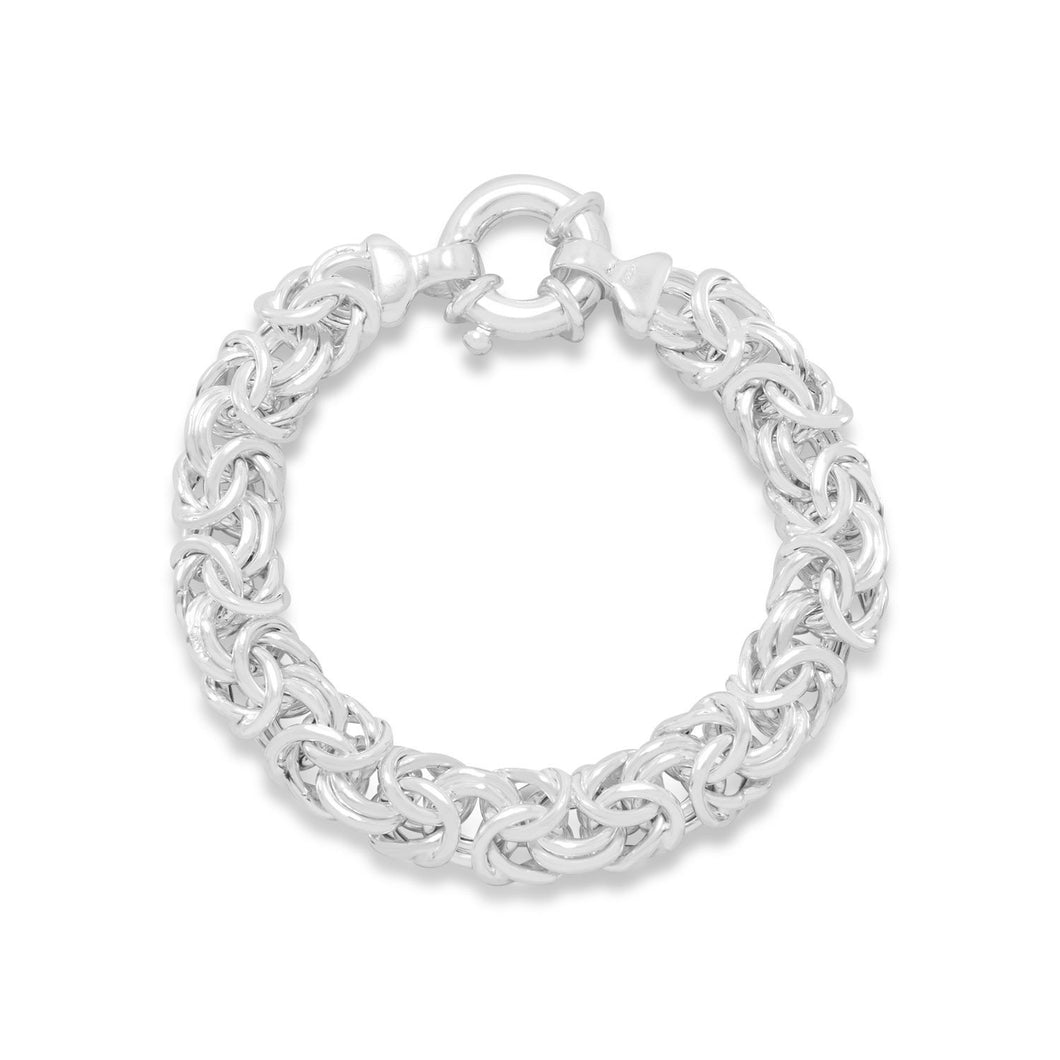 Oval Byzantine Sterling Silver Bracelet - SoMag2