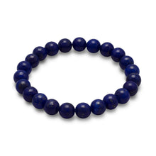 Load image into Gallery viewer, Lapis Bead Stretch Bracelet - SoMag2