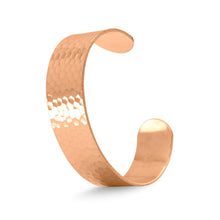 Load image into Gallery viewer, Hammered Solid Copper Cuff Bracelet - SoMag2