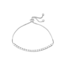 Load image into Gallery viewer, Rhodium Plated CZ Friendship Bolo Bracelet - SoMag2