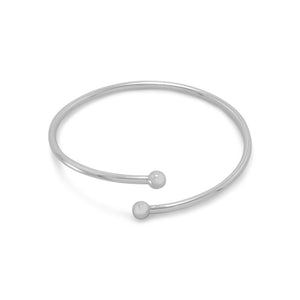 Flex Bangle with Silver Bead Ends - SoMag2
