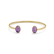 Load image into Gallery viewer, Rough Cut Amethyst Split Bangle - SoMag2