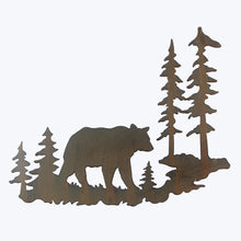 Load image into Gallery viewer, Rustic Cut Metal Bear Wall Sign