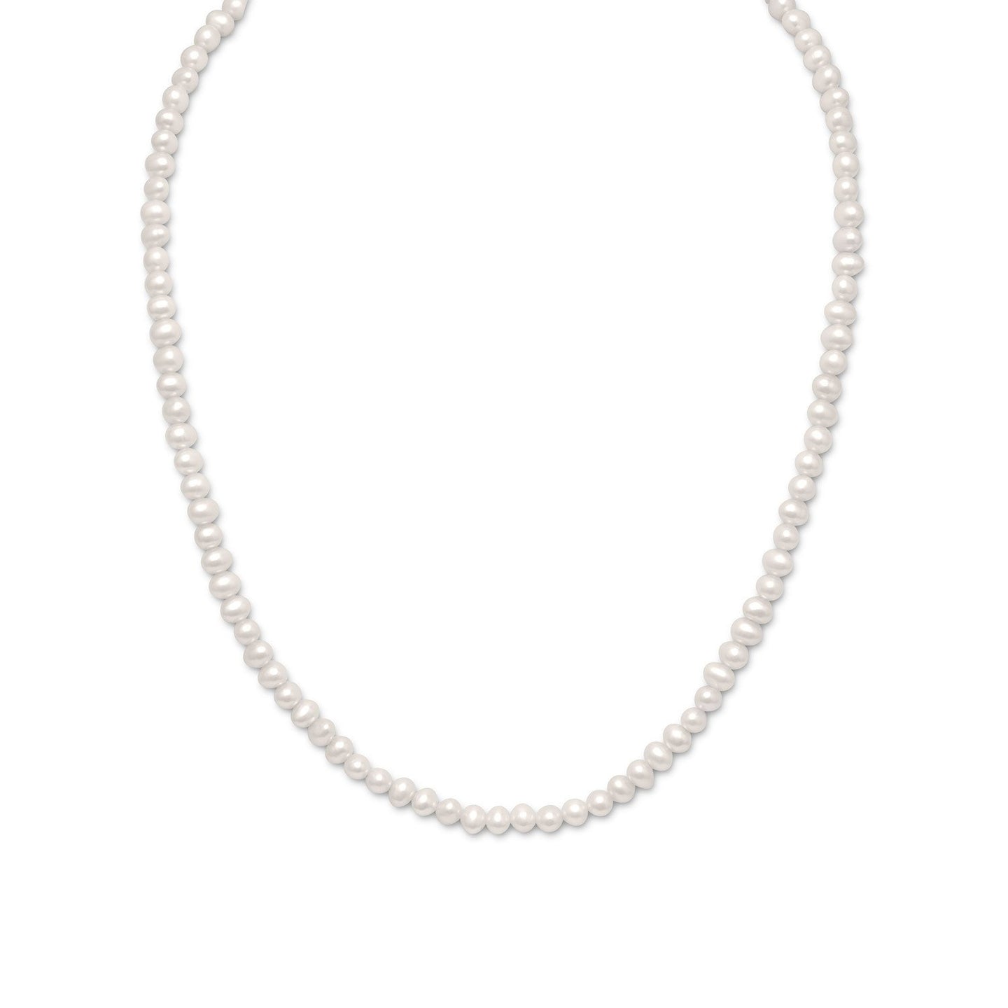 Extension White Cultured Freshwater Pearl Necklace - SoMag2