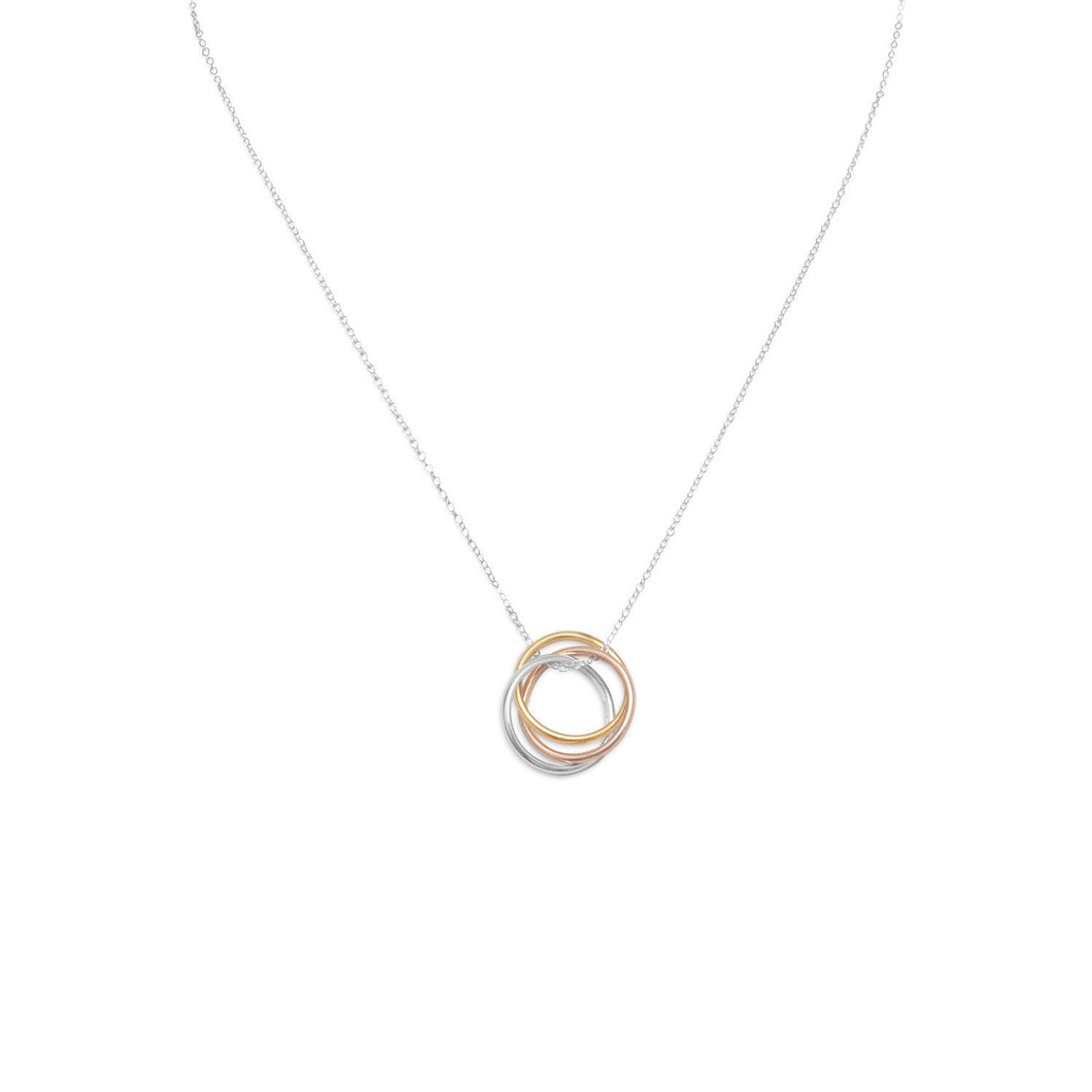 Necklace with Tri Tone Rings - SoMag2