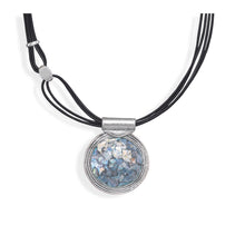 Load image into Gallery viewer, Multistrand Leather with Roman Glass Necklace - SoMag2