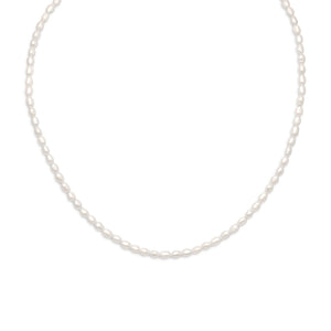 Cultured Freshwater Rice Pearl Necklace - SoMag2