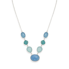 Load image into Gallery viewer, Stabilized Turquoise and Chalcedony Necklace - SoMag2