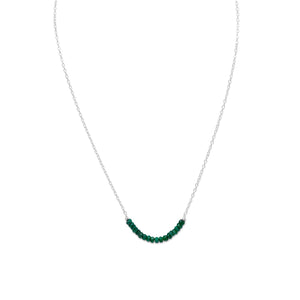 Faceted Beryl Bead Necklace - May Birthstone - SoMag2