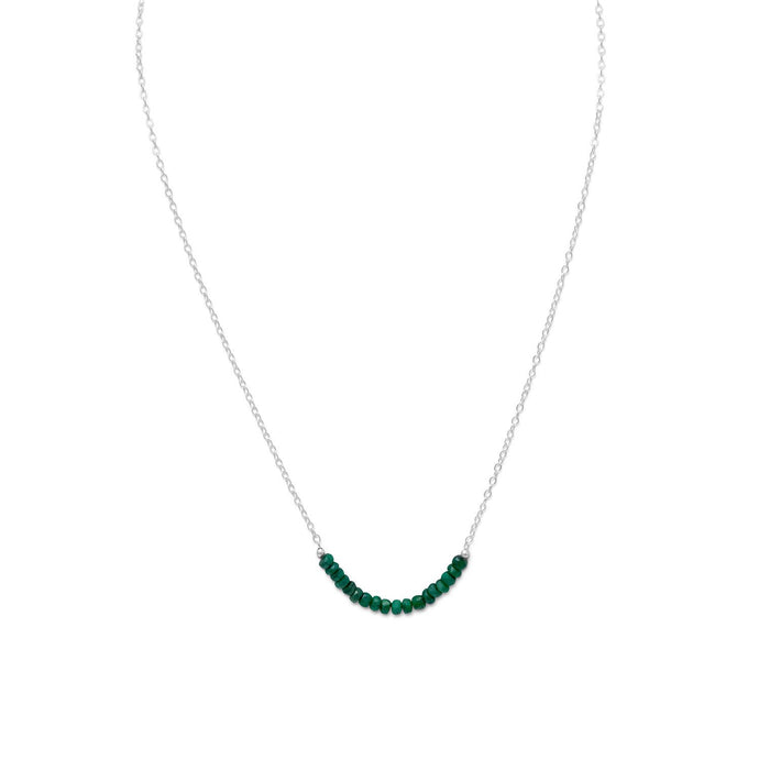 Faceted Beryl Bead Necklace - May Birthstone - SoMag2