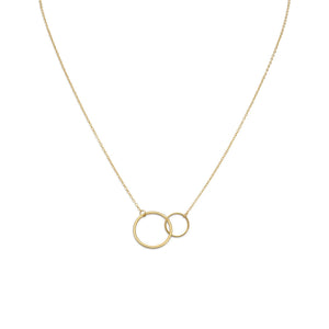 Gold Plated Circle Link Necklace - SoMag2