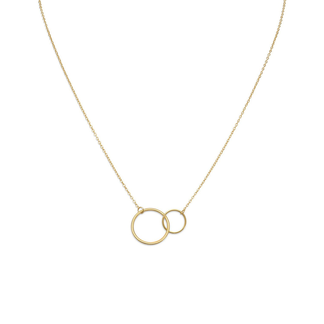 Gold Plated Circle Link Necklace - SoMag2