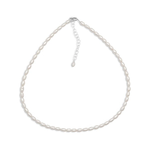 Cultured Freshwater Rice Pearl Necklace - SoMag2