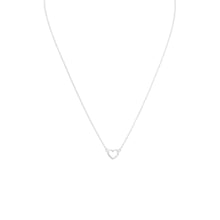 Load image into Gallery viewer, Matte Cut Out Heart Necklace - SoMag2