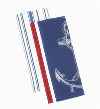 Load image into Gallery viewer, Anchor Nautical Dishtowel Set - SoMag2