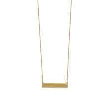 Load image into Gallery viewer, Gold Plated Engravable Bar Necklace - SoMag2