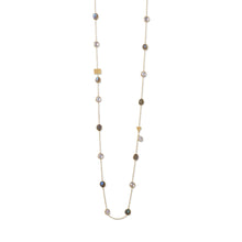 Load image into Gallery viewer, Gold Plated Labradorite and Clear Quartz Endless Necklace - SoMag2