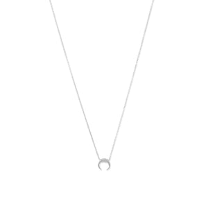 Silver Mini Crescent Necklace - SoMag2