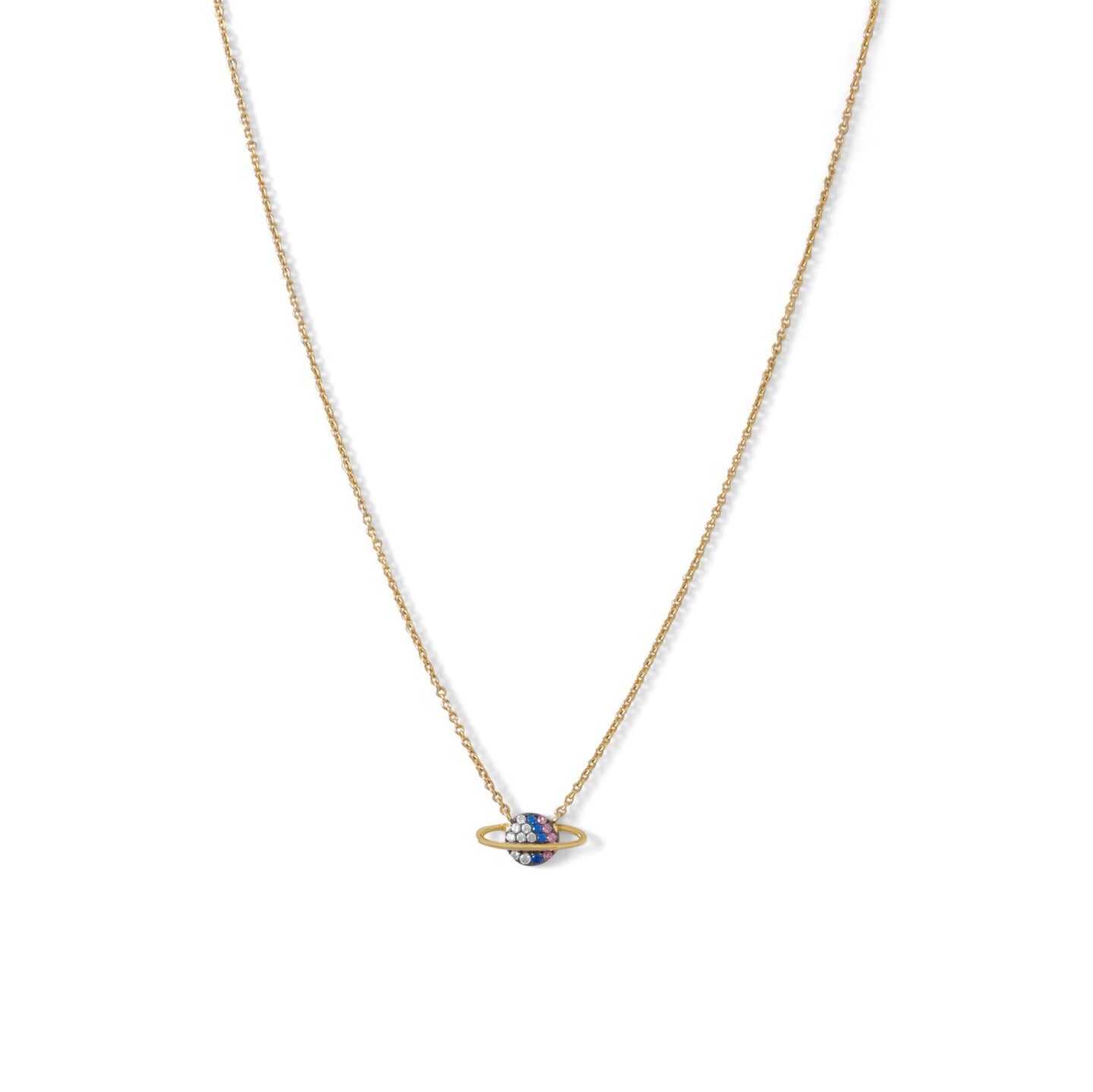 Mini Cubic Zircon Planet Necklace - SoMag2