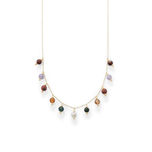Load image into Gallery viewer, Multi Stone Charm Necklace - SoMag2