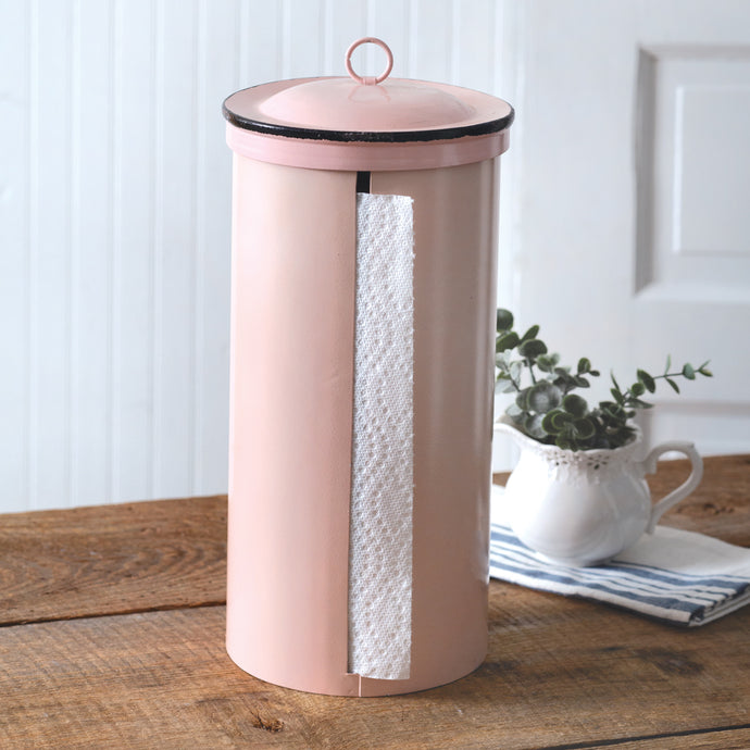 Farmhouse Pink Kitchen Paper Towel Holder - The Southern Magnolia Too