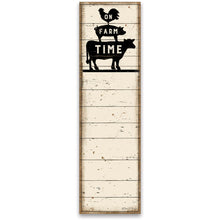 Load image into Gallery viewer, On Farm Time Cow Pig Chicken Grocery List Magnetic Notepad - SoMag2