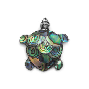 Paua Shell Turtle Pin/Pendant - SoMag2