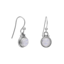 Load image into Gallery viewer, Round Moonstone French Wire Earrings - SoMag2