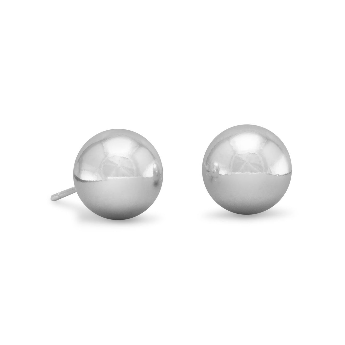 Sterling Silver Ball Stud Earrings - SoMag2