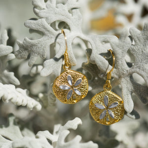 Sand Dollar French Wire Earrings - SoMag2