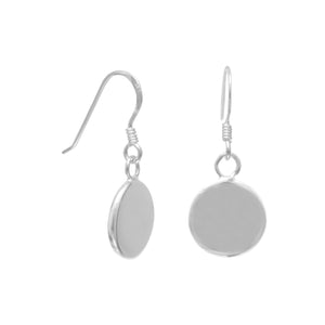 Round Engravable French Wire Earrings - SoMag2