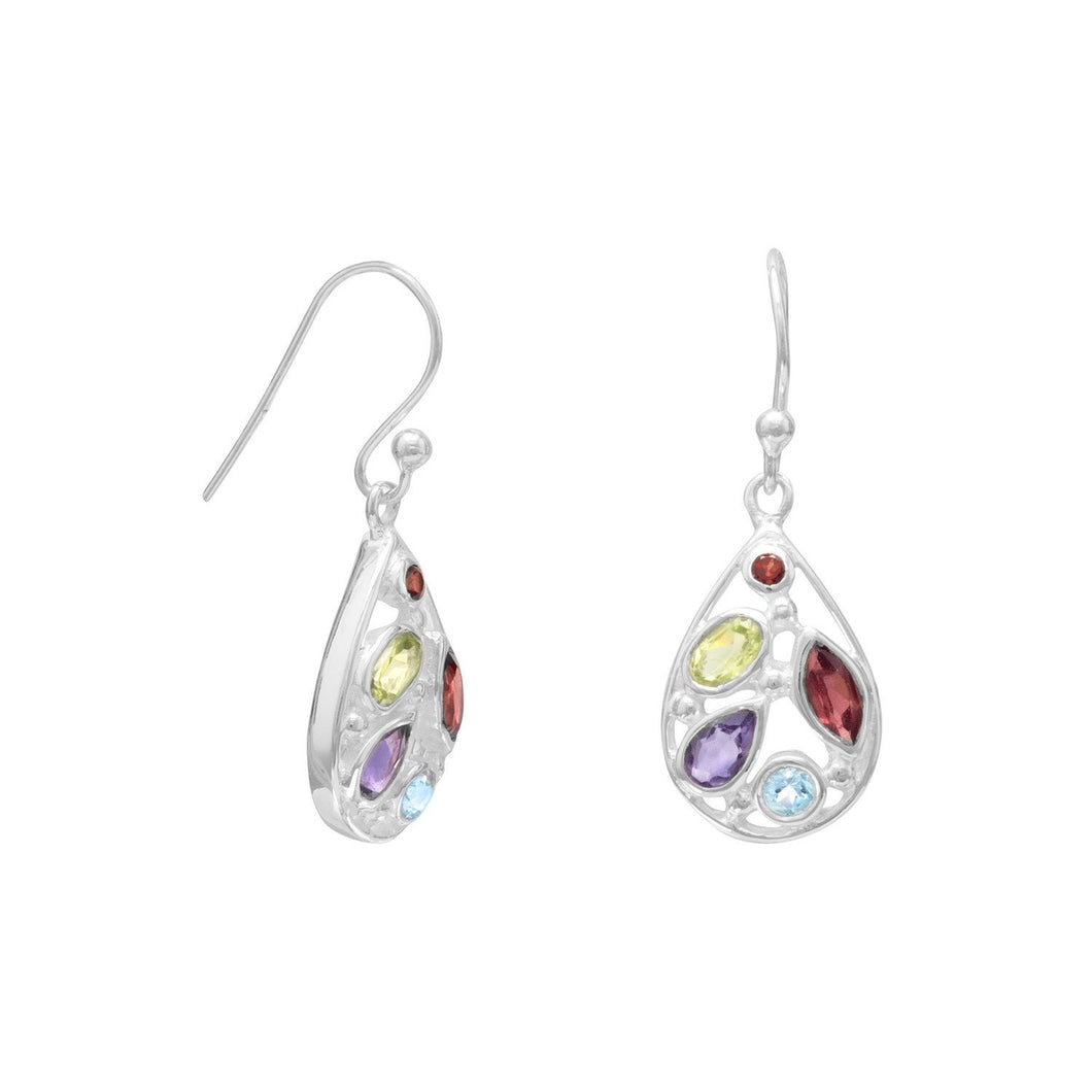 Multishape Stone French Wire Earrings - SoMag2