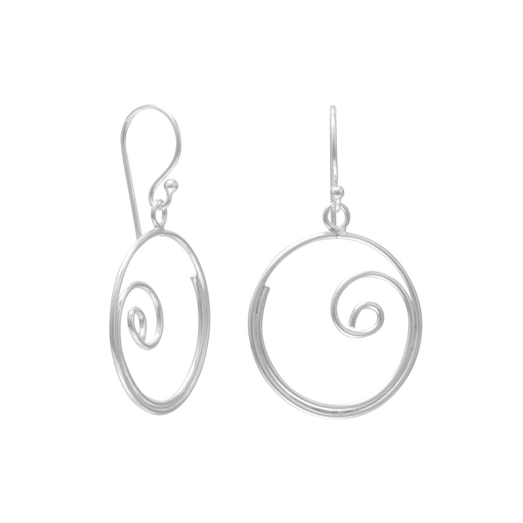 Thin Swirl Design Earrings - SoMag2