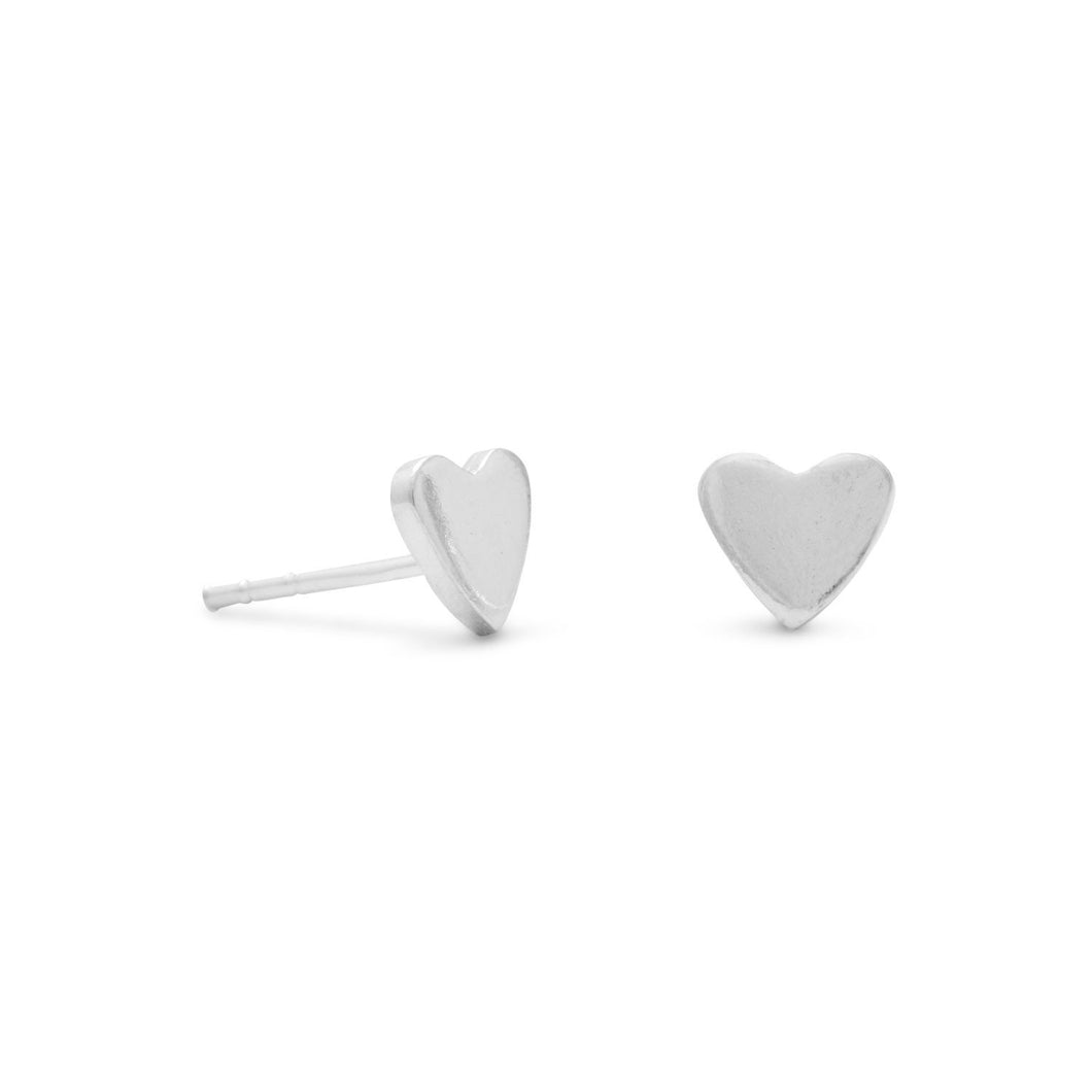 Polished Heart Stud Earrings - SoMag2