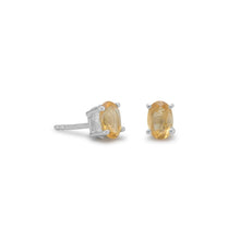 Load image into Gallery viewer, Oval Citrine Earrings - SoMag2