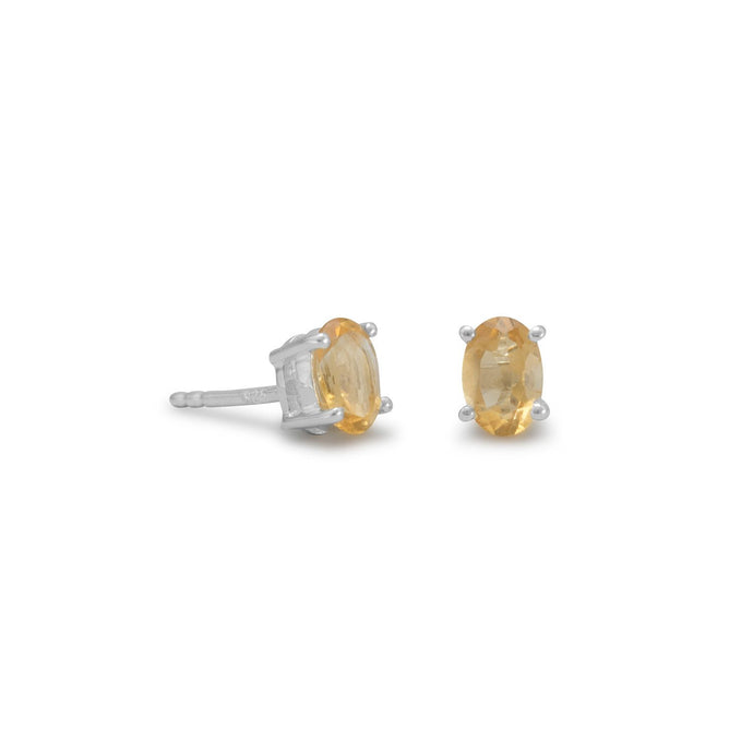 Oval Citrine Earrings - SoMag2