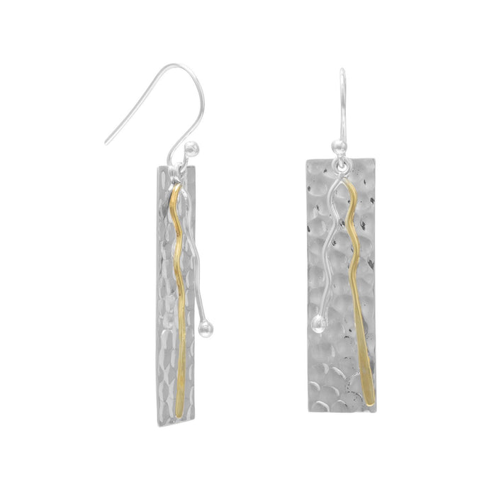 Two Toned Bar Drop Earrings - SoMag2