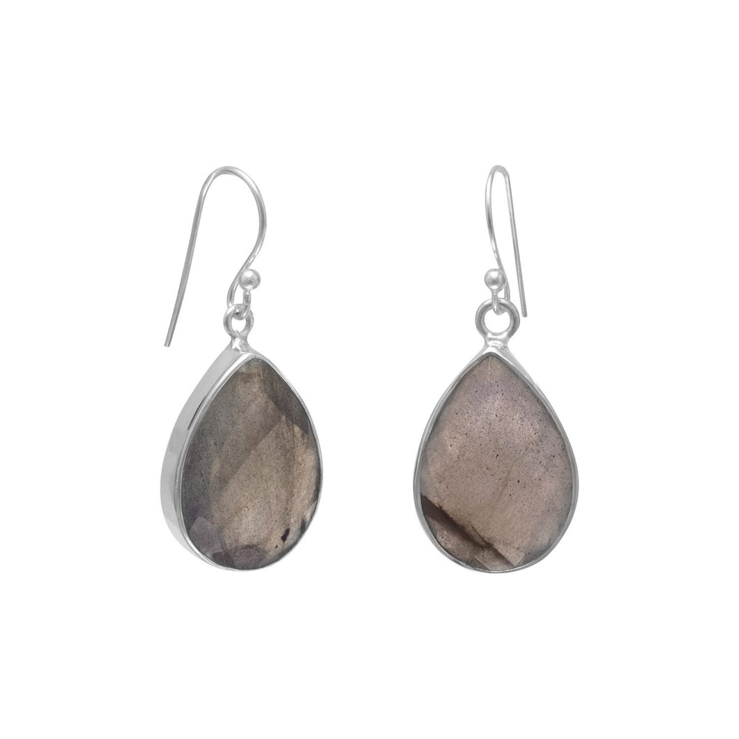 Faceted Labradorite French Wire Earrings - SoMag2